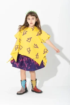ALL OVER THUNDER PRINT FLAP T-SHIRT