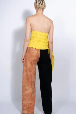 BLACK AND BROWN BOYFRIEND TROUSERS