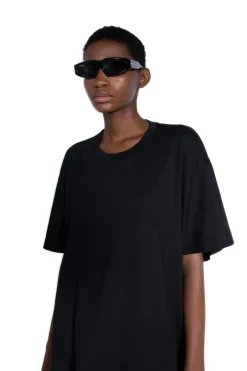 BLACK ANGULAR FRAME SUNGLASSES
