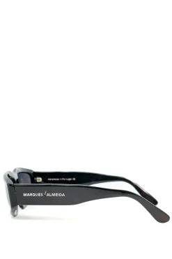 BLACK ANGULAR FRAME SUNGLASSES