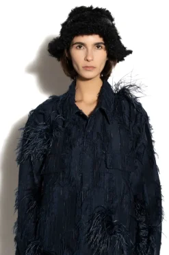 BLACK BUCKET HAT