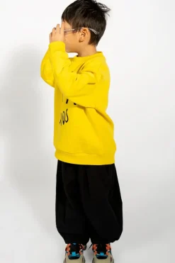 BLACK COTTON LOOSE TROUSERS
