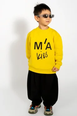 BLACK COTTON LOOSE TROUSERS
