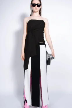 BLACK DRAPED CORSET