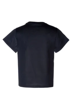 BLACK EMBROIDERED T-SHIRT