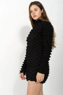 BLACK SPIKED DRESS