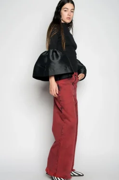 BLACK TURTLENECK PUFF SLEEVE TOP