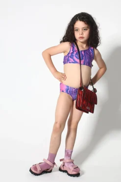 BLUE AND PINK SWIMWEAR BIKINI SET