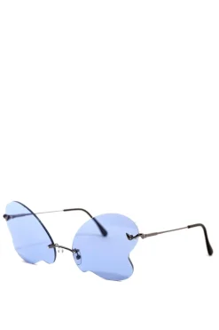 BLUE BUTTERFLY SUNGLASSES