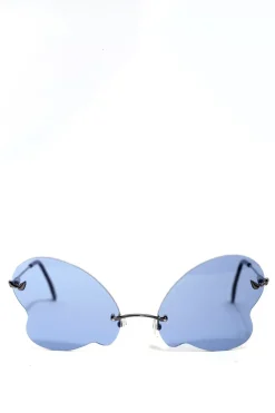 BLUE BUTTERFLY SUNGLASSES