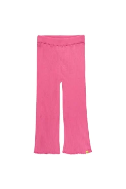 BRIGHT PINK MERINO KNIT TROUSERS