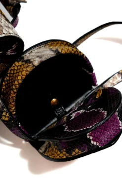 CLASSIC M'A BAG IN SNAKE PRINT LEATHER