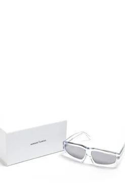 CLEAR ANGULAR FRAME SUNGLASSES