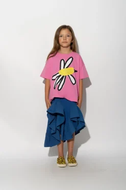 DAISY PRINT PINK T-SHIRT