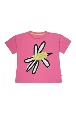 DAISY PRINT PINK T-SHIRT