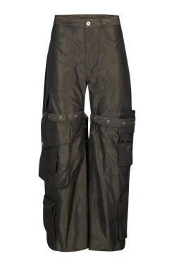 DARK BROWN MULTI POCKET TROUSERS