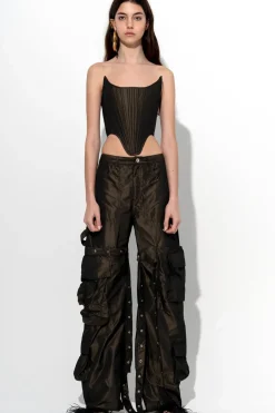 DARK BROWN SHAPED CORSET