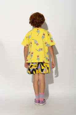 DARK WAVY PRINT SWIM SHORT