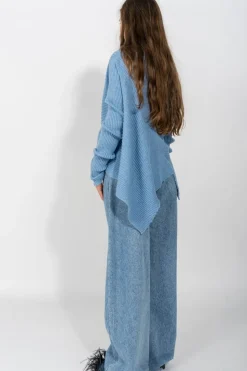 DENIM BOYFRIEND TROUSERS