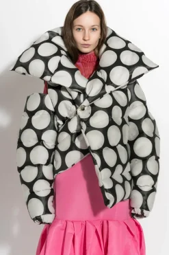 DOTS BROCADE M'A PUFFER JACKET
