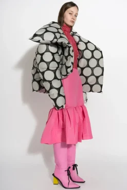DOTS BROCADE M'A PUFFER JACKET
