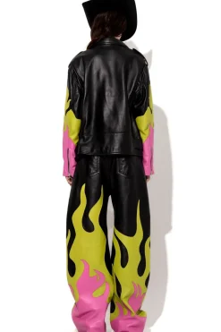 FLAMES BIKER JACKET