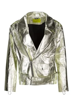GOLD BIKER JACKET
