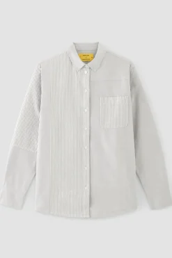 GREY PATCHWORK SHIRT