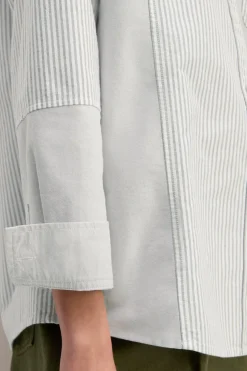 GREY PATCHWORK SHIRT