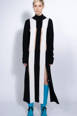 KNIT DRESS WITH SPLITS