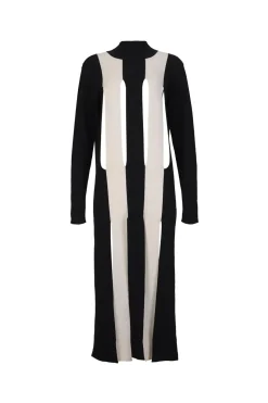 KNIT DRESS WITH SPLITS