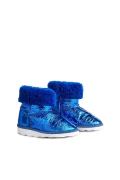 LEATHER BOOTS IN BLUE