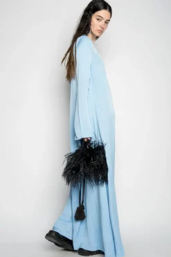 LIGHT BLUE LONG SLEEVE JUMPSUIT