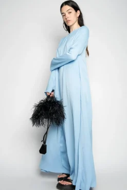 LIGHT BLUE LONG SLEEVE JUMPSUIT