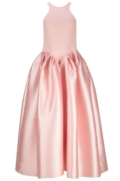 LIGHT PINK FULL SKIRT TANK TOP DRESS
