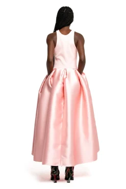 LIGHT PINK FULL SKIRT TANK TOP DRESS