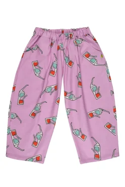 LILAC 3D GLASSES PRINT BALLOON TROUSERS