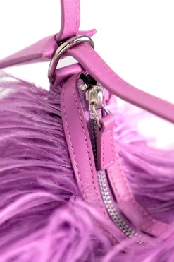 LILAC FEATHER BAG