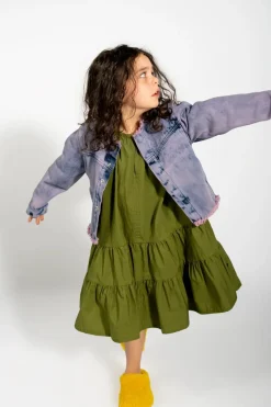 LILAC LOOSE COLLARLESS JACKET