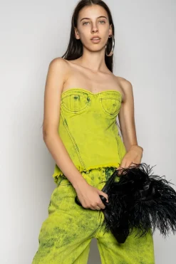 LIME BRA CUP CORSET