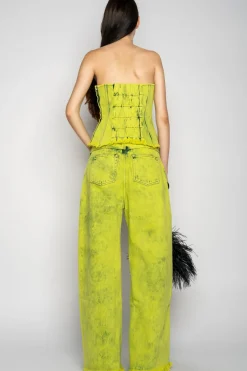 LIME BRA CUP CORSET