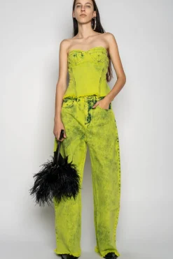 LIME BRA CUP CORSET