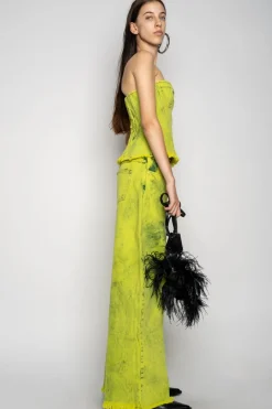 LIME BRA CUP CORSET