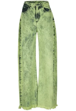 LIME DENIM BOYFRIEND TROUSERS