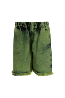 LIME DENIM SHORTS
