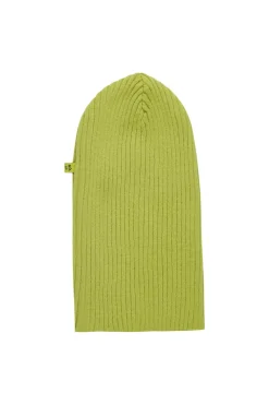 LIME MERINO KNIT BEANIE