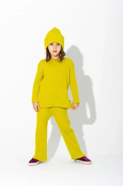 LIME MERINO KNIT JUMPER