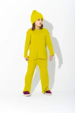 LIME MERINO KNIT JUMPER
