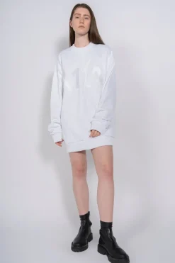 M'A EMBROIDERED JUMPER IN WHITE