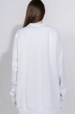 M'A EMBROIDERED JUMPER IN WHITE